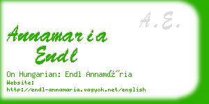 annamaria endl business card